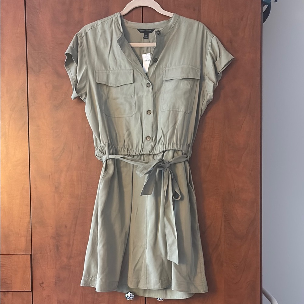 NWT! Banana Republic Olive Tencel Dress